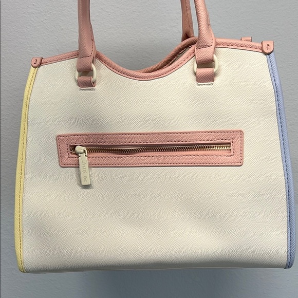 Betsey Johnson | Multi-Colored Tote w/ Crossbody & Bag Charm - Picture 6 of 12